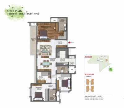 Godrej Arden 4BHK Floor Plan Type 2